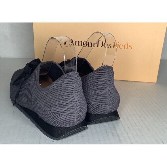 L'Amour Des Pieds Women's 7.5 Dark Gray Black stretch loafers - New - Picture 5 of 6